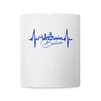 Bochum Heartbeat Bochum Skyline Home Ruhrpott - Mug - white - Front