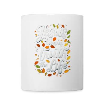 Jesus Weg Wahrheit Leben - Tasse - Weiß - Vorne