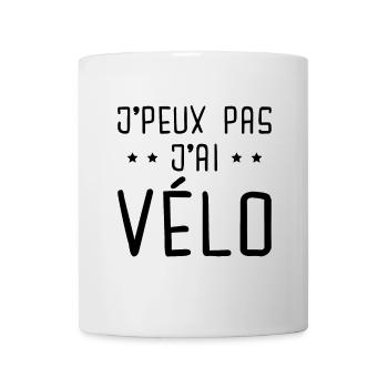 Je Peux Pas J Ai Vélo - Mug blanc - blanc - Devant