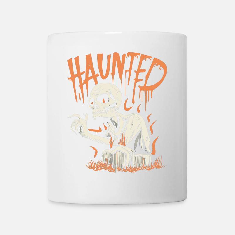Squelette hanté - Mug blanc - blanc