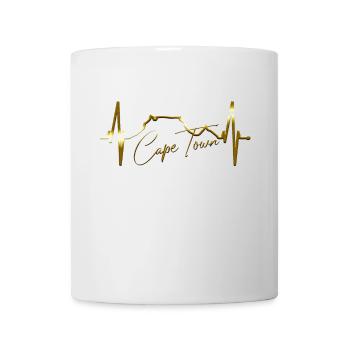 Cape Town Skyline Heartbeat South Africa Table Mountain - Mug - white - Front