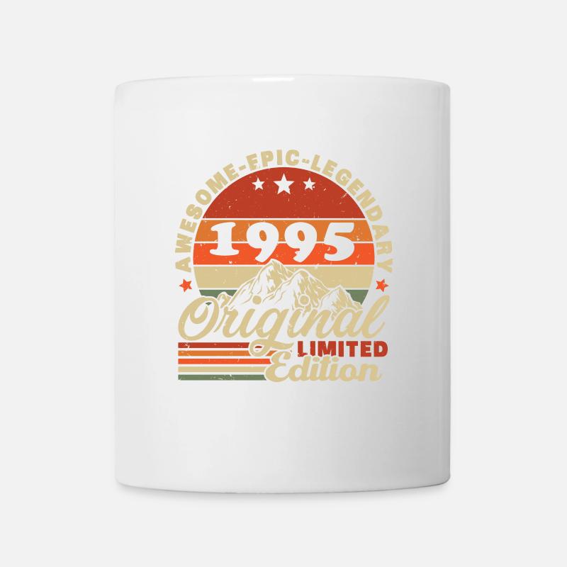 30 Ans 1995 Vintage Retro Cadeau D’anniversaire - Mug blanc - blanc
