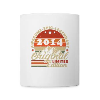 2014 Vintage Retro Geburtstagsgeschenk - Tasse - Weiß - Vorne