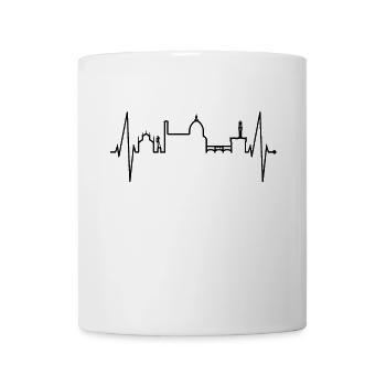Florenz Skyline Italien Herzschlag I Love Firenze - Tasse - Weiß - Vorne