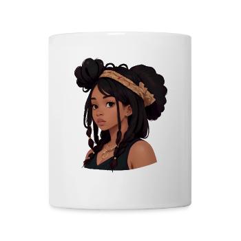 Pretty Woman with Dreads - Mug - white - Front