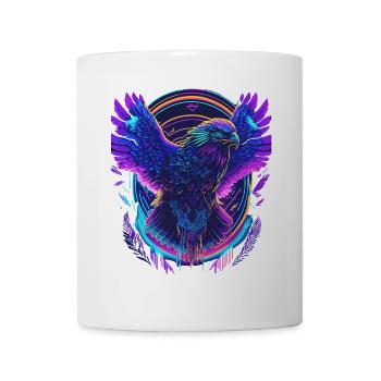 Flying Eagle Synthwave - Mug - white - Front