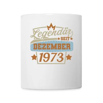 Legendär seit Dezember 1973 Retro - Tasse - Weiß - Vorne