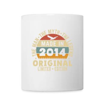2014 Vintage Retro Geburtstagsgeschenk - Tasse - Weiß - Vorne