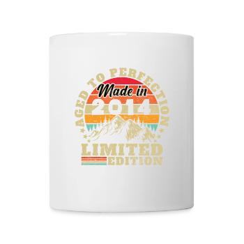2014 Vintage Retro Geburtstagsgeschenk - Tasse - Weiß - Vorne