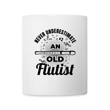 Grand-père joueur de flûte - Mug blanc - blanc - Devant