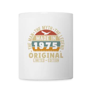 1975 Vintage Retro Geburtstagsgeschenk - Tasse - Weiß - Vorne