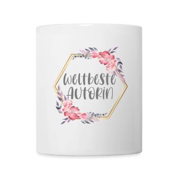 Autorin Schreiben Bücher Autor Geschenk - Tasse - Weiß - Vorne