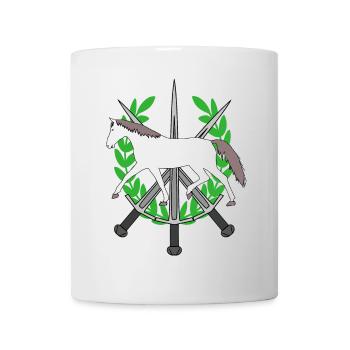 Laurel Wreath Knight Swords Hero Horse Hero - Mug - white - Front