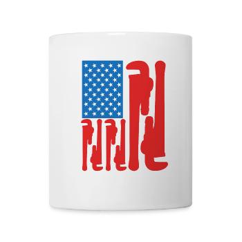 4th of July USA Plumber - Mug - white - Front