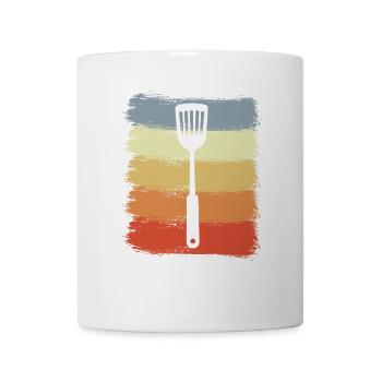 Vintage Kochlöffel - Tasse - Weiß - Vorne