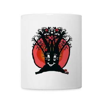 Sunset Horizon Nature Apple Tree Autumn - Mug - white - Front