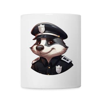 Badger Policewoman - Mug - white - Front
