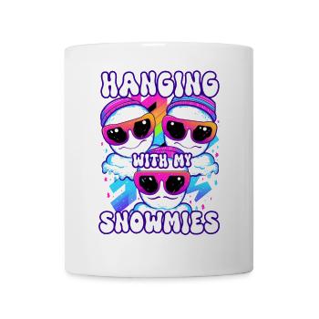 Hanging With My Snowmies Groovey Snowman - Mug - white - Front