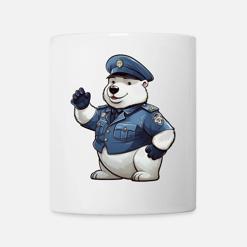 Eisbären Polizei - Tasse - Weiß
