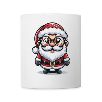 Weihnachtsmann mit Sonnenbrille Xmas Kostüm - Tasse - Weiß - Vorne
