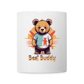 Teddy bear my best buddy - Mug - white - Front
