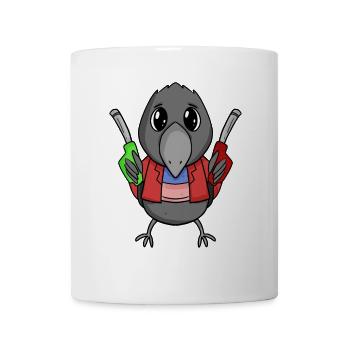 Gas Station Attendant Crow Gas Station - Mug - white - Front