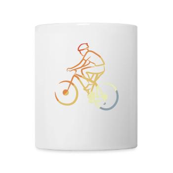 Vintage Mountainbiker - Tasse - Weiß - Vorne