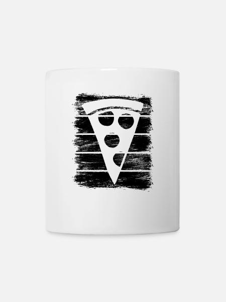 Pizzastück Skizze - Tasse - Weiß