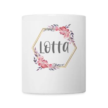 Lotta Mädchen Name Baby Geschenk - Tasse - Weiß - Vorne