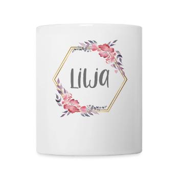 Lilja fille prénom cadeau de bébé - Mug blanc - blanc - Devant