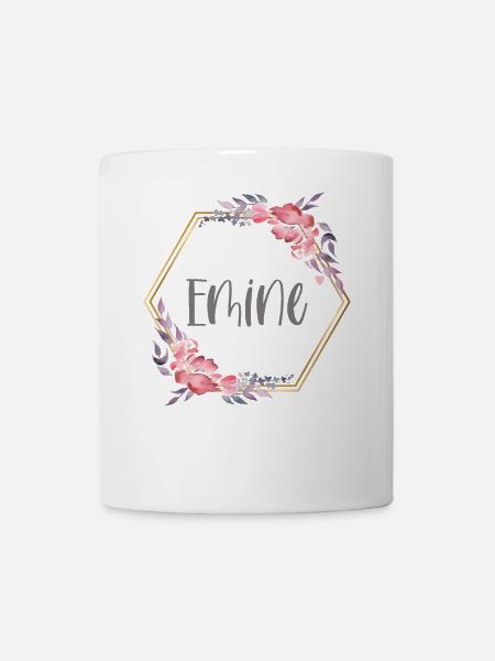 Emine Turkin Voornaam Turkije Babycadeau - Mok - wit