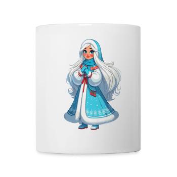 Ded Moroz Snegurotschka russischer Weihnachtsmann - Tasse - Weiß - Vorne