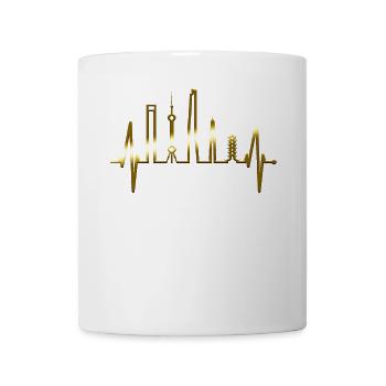 Shanghai Skyline Heartbeat China I Love Shanghai - Mug - white - Front
