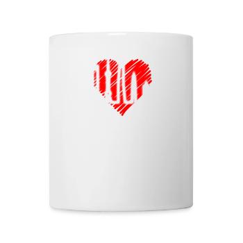 Shanghai Skyline Heartbeat China I Love Shanghai - Mug - white - Front