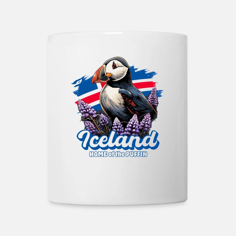 Islande – Maison du macareux, macareux - Mug blanc - blanc