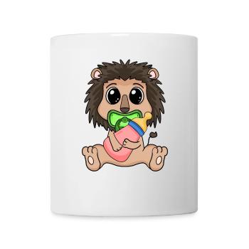 Bébé Lion Animal - Mug blanc - blanc - Devant