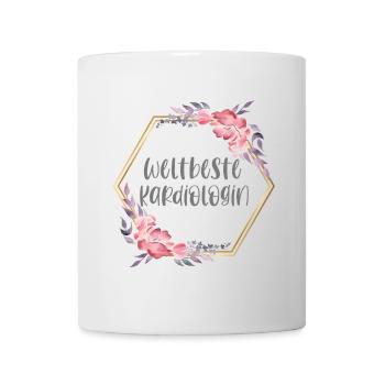 Kardiologin Ärztin Doktorin Beruf Geschenk - Tasse - Weiß - Vorne