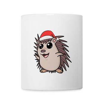Hérisson Noël - Mug blanc - blanc - Devant