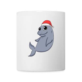 Dugong Weihnachten - Tasse - Weiß - Vorne