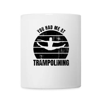 Trampolinist Spruch - Tasse - Weiß - Vorne