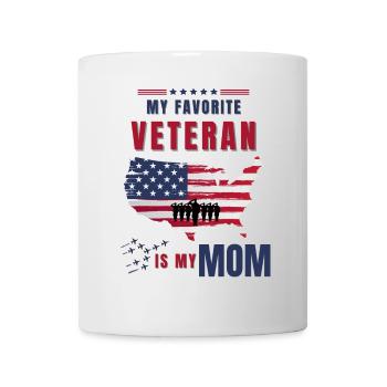 Mein Lieblingsveteran ist der Veteranentag meiner Mutter in den USA - Tasse - Weiß - Vorne