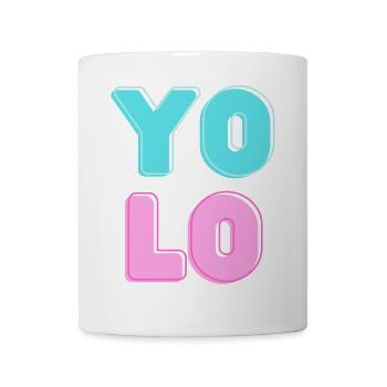 Bonbons cool YOLO Design - Mug blanc - blanc - Devant