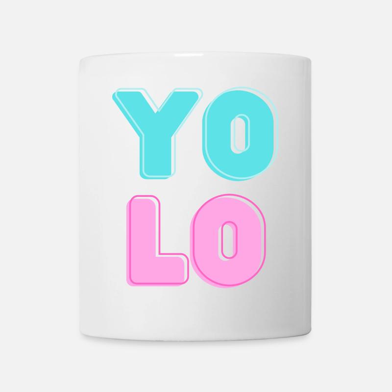 Cool Candy YOLO Design - Mug - white