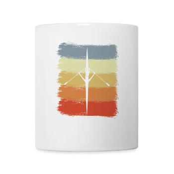 Rowing Boat Drawing - Mug - white - Front