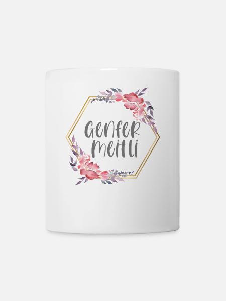 Schweiz Genf Mädchen Heimat Geschenk - Tasse - Weiß
