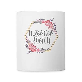 Schweiz Luzern Mädchen Heimat Geschenk - Tasse - Weiß - Vorne