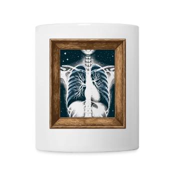 Art médical Thoracique Peinture Radiologie - Mug blanc - blanc - Devant