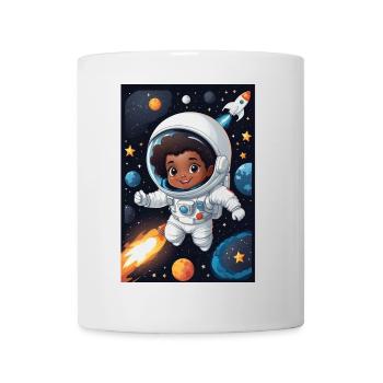 Weltraumkind mit Astronautenanzug - Tasse - Weiß - Vorne