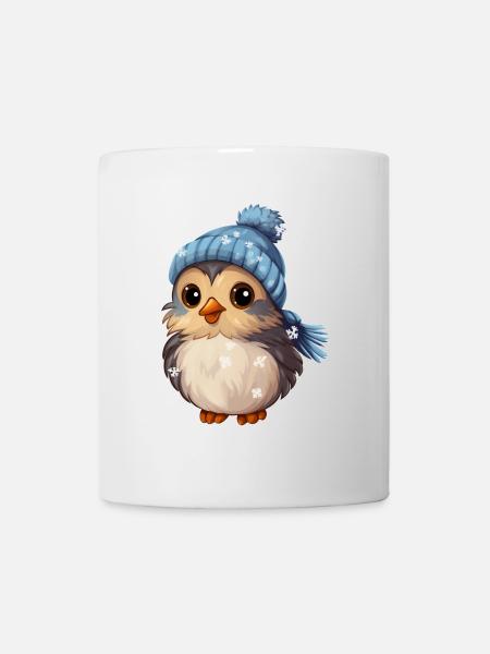 Winter Vögelchen - Tasse - Weiß