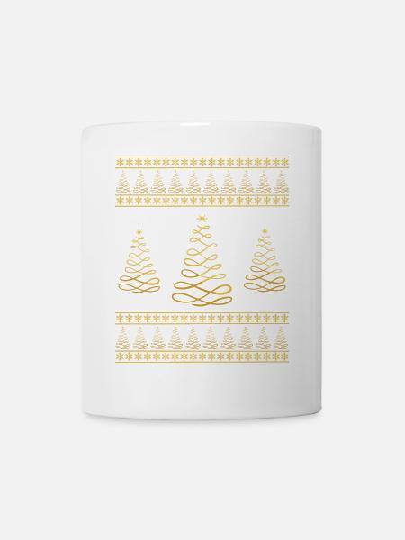 Christmas Tree Snowflake Christmas Atmosphere - Mug - white